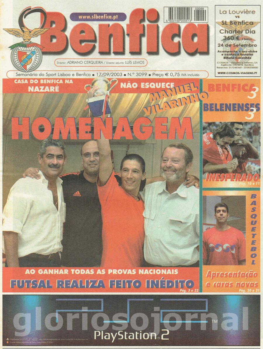 jornal o benfica 3099 2003-09-17